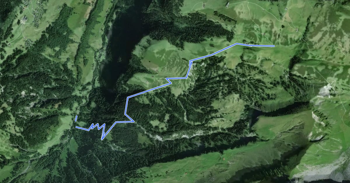 Маршрут Tritthütte - Cholstrasse на спутниковом снимке