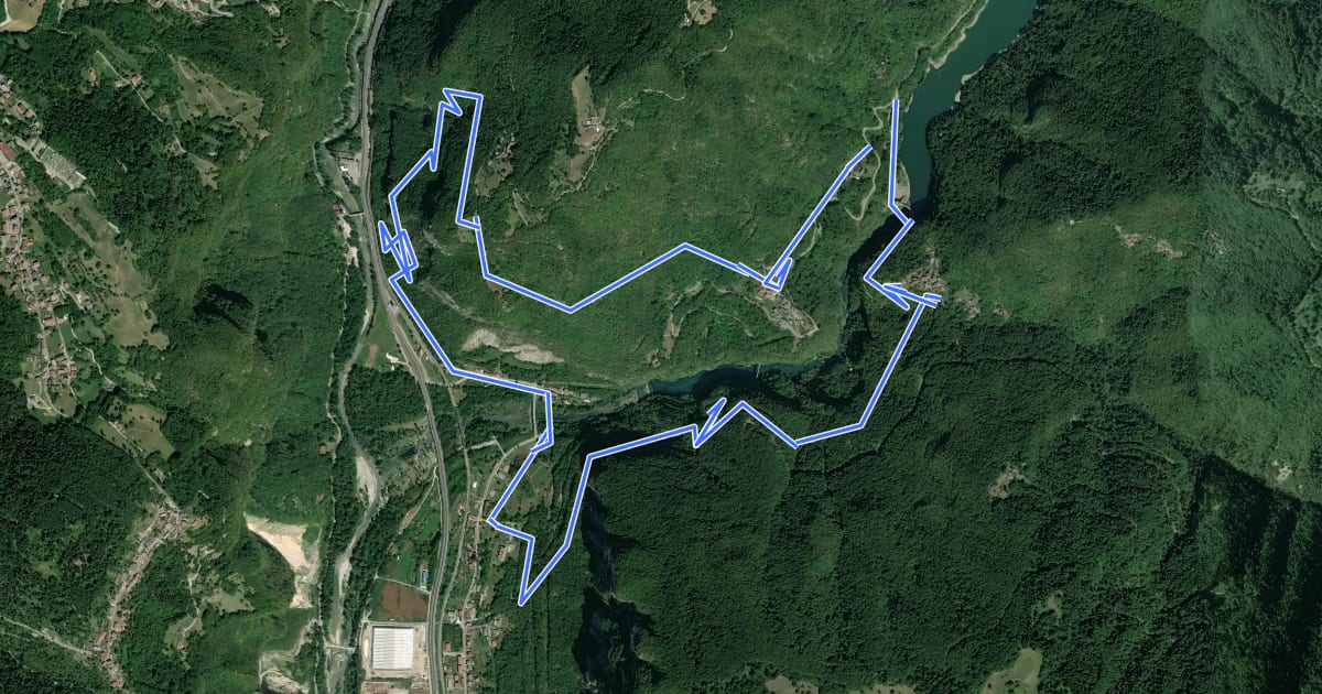 Маршрут Trodoi Trails 7 на спутниковом снимке