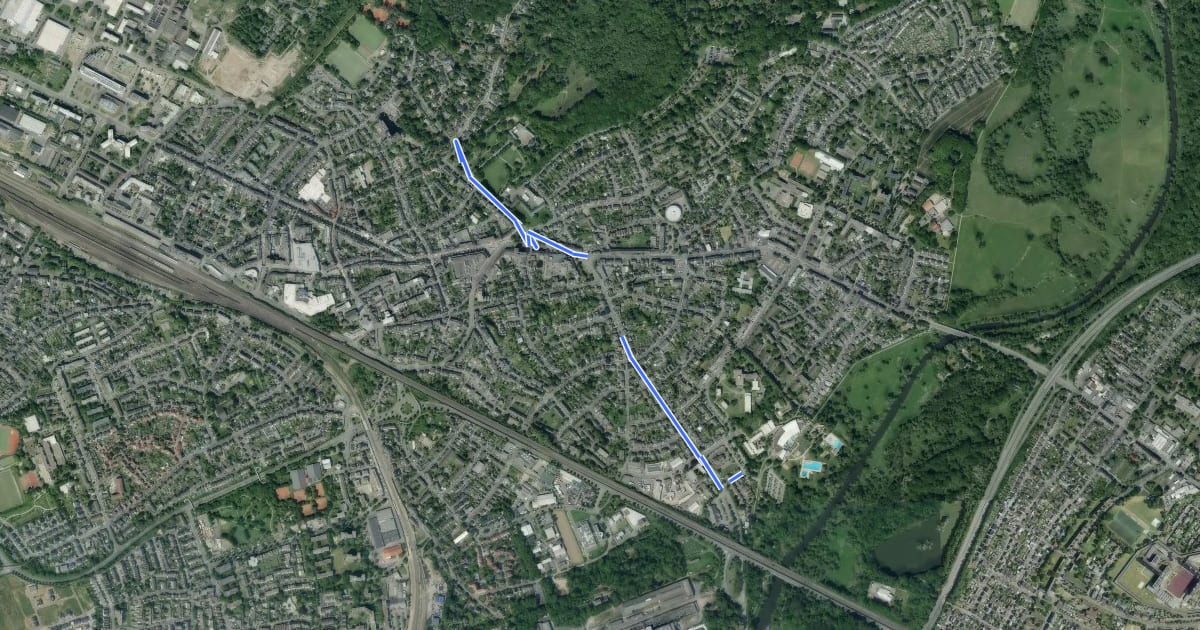 Маршрут Troisdorf (24) - Troisdorf (25) на спутниковом снимке
