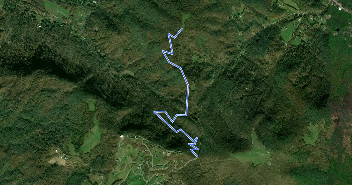 Маршрут Trombatore Trail на спутниковом снимке