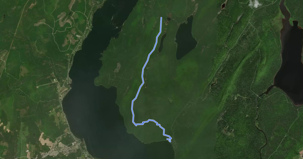 Маршрут Tronçon la Montagne à Fourneau на спутниковом снимке