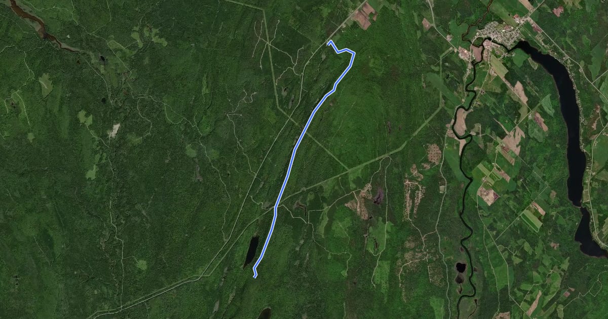 Маршрут Tronçon Lac Anna на спутниковом снимке
