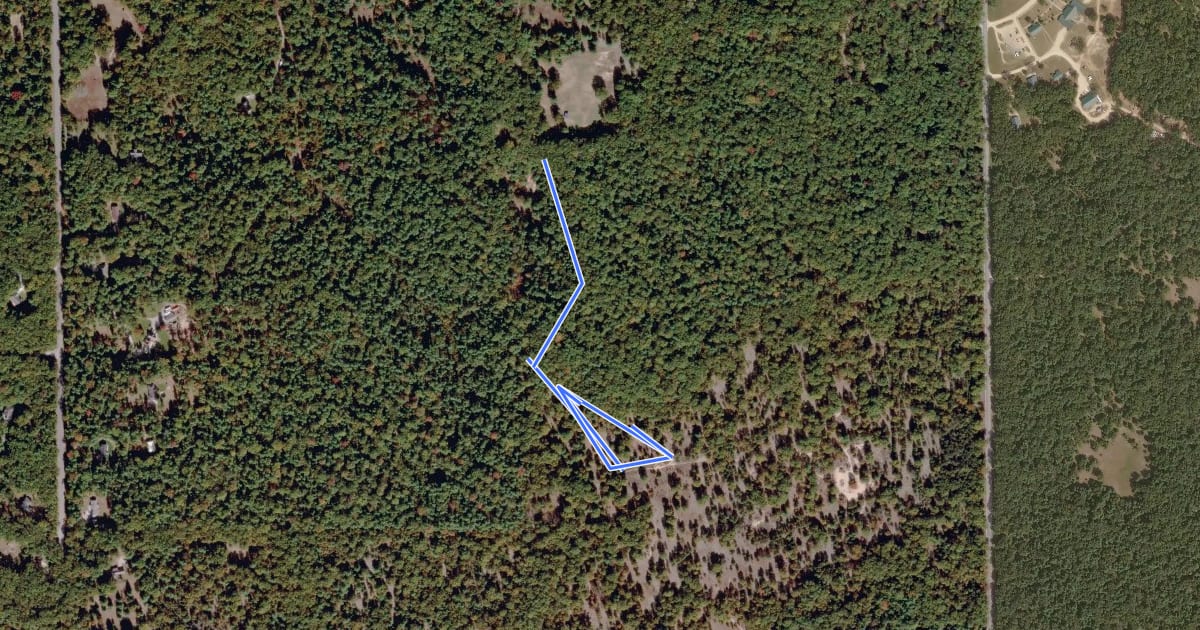 Маршрут Trotting Loop на спутниковом снимке