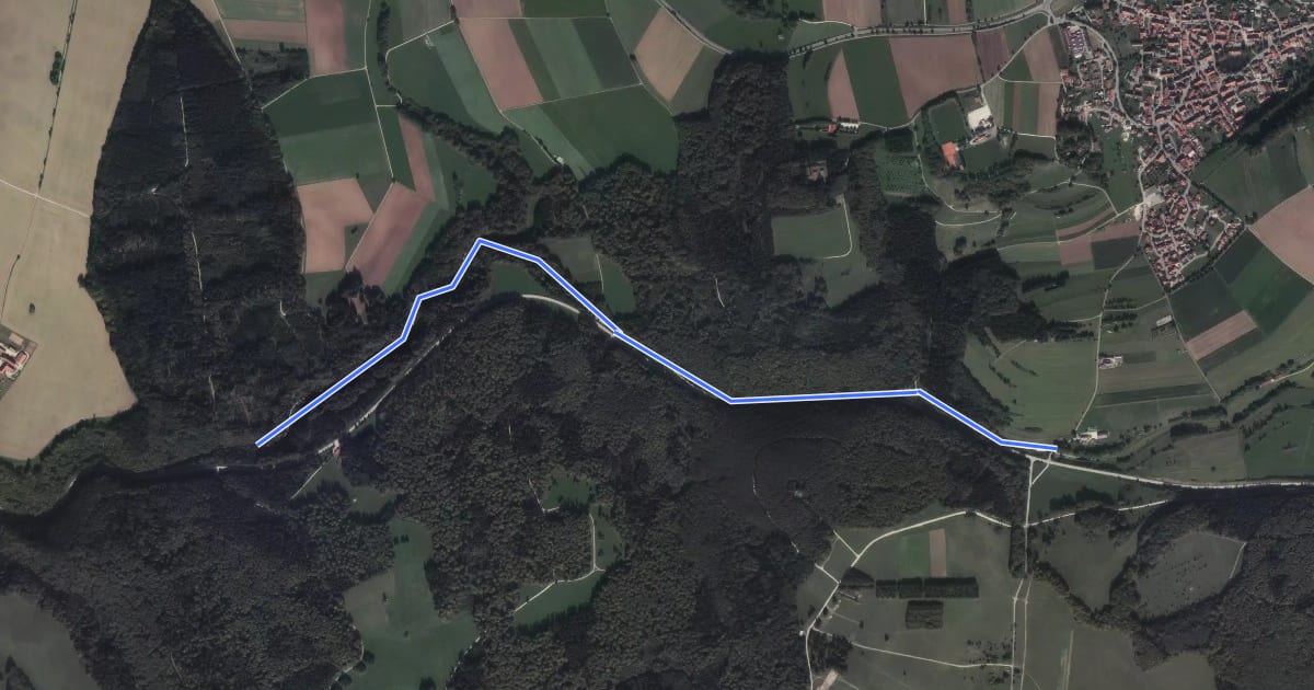 Маршрут Truppenübungsplatz Wanderweg Nr. 11: Weinsteige Birkwald - Eingang Zainingen на спутниковом снимке