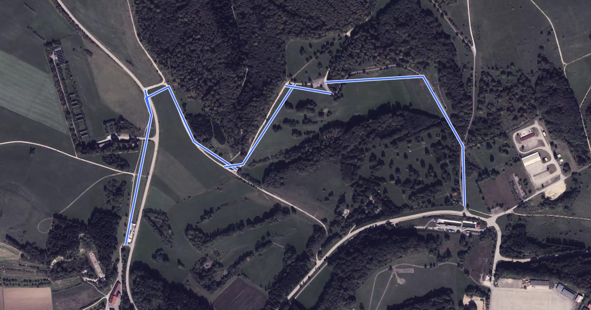 Маршрут Truppenübungsplatz Wanderweg Nr. 4: Egelstein - Nordseite Altes Lager на спутниковом снимке