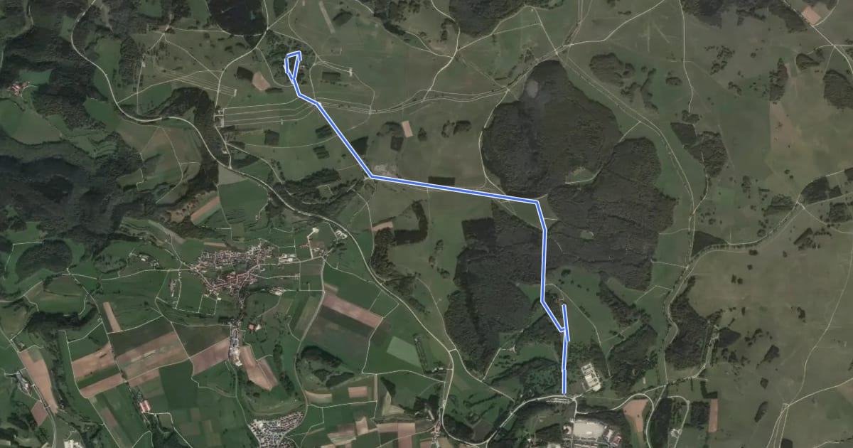Маршрут Truppenübungsplatz Wanderweg Nr. 5 (Variante 2): Gruorn - Nordseite Altes Lager на спутниковом снимке