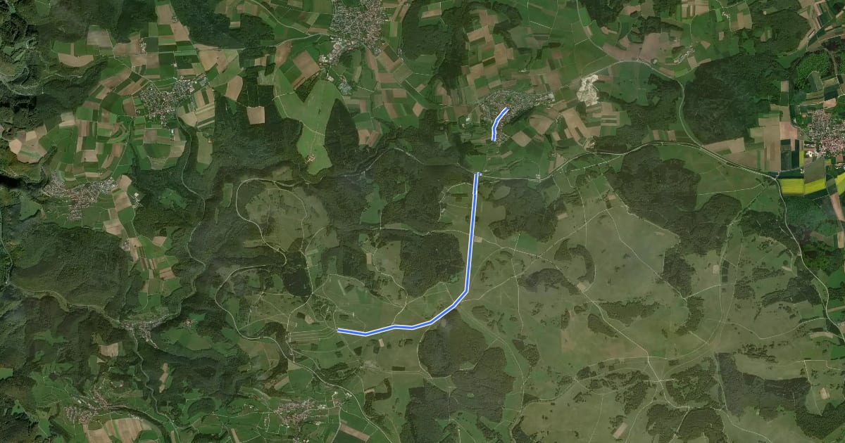 Маршрут Truppenübungsplatz Wanderweg Nr. 6: Eingang Zainingen - Gruorn на спутниковом снимке
