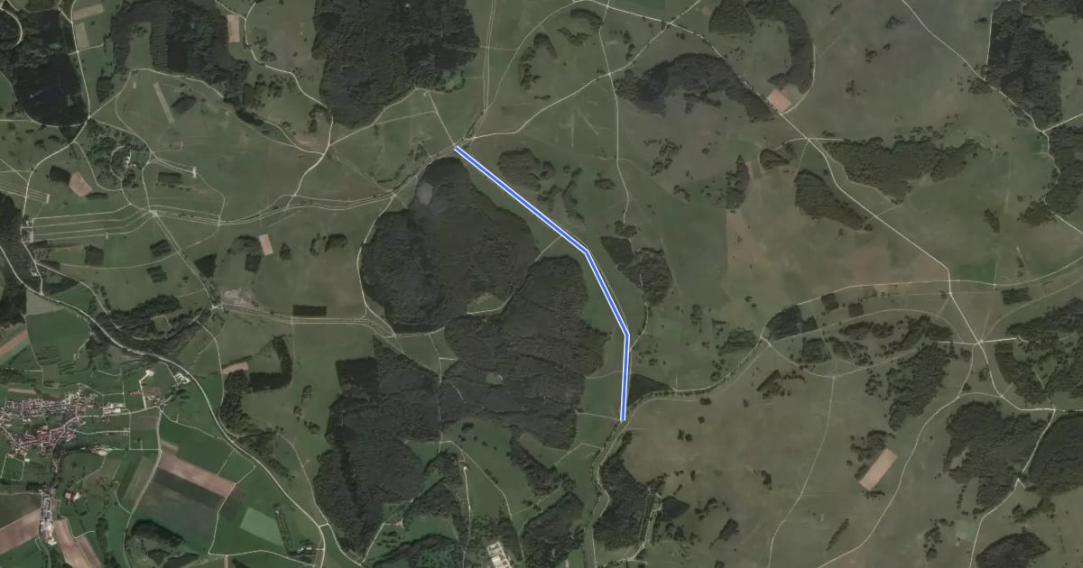 Маршрут Truppenübungsplatz Wanderweg Nr. 7: Oberes Böttental на спутниковом снимке