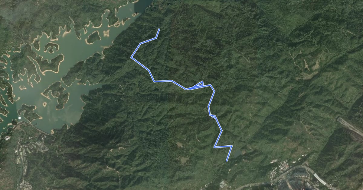 Маршрут Tsing Lung Tau Section на спутниковом снимке