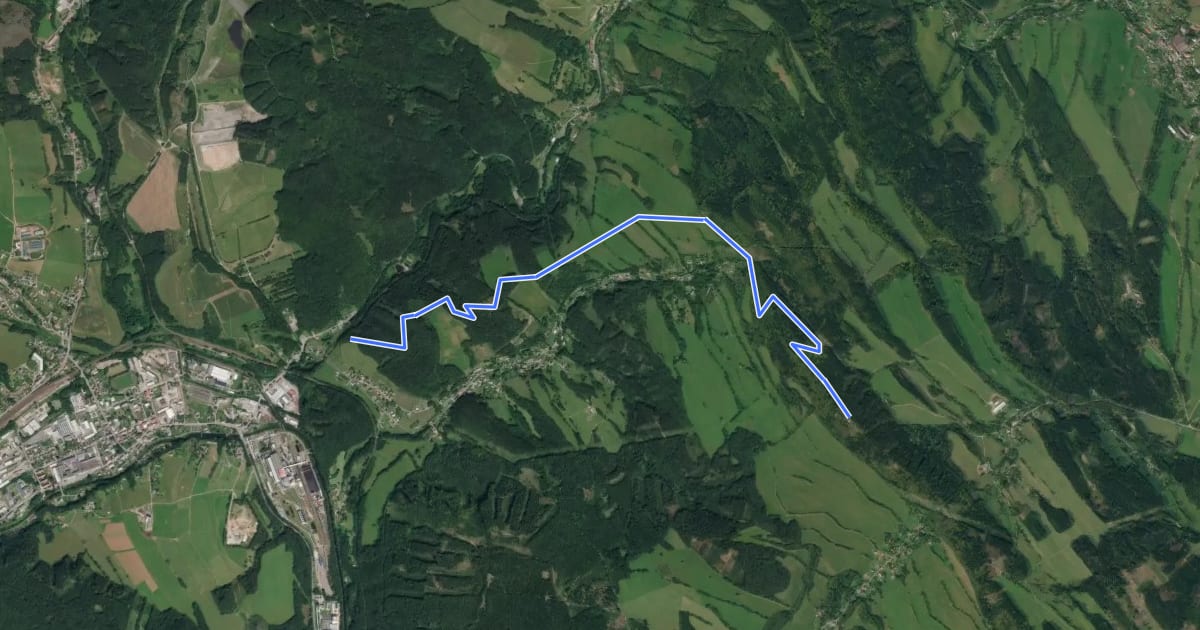 Маршрут TT Bunkr Trail на спутниковом снимке