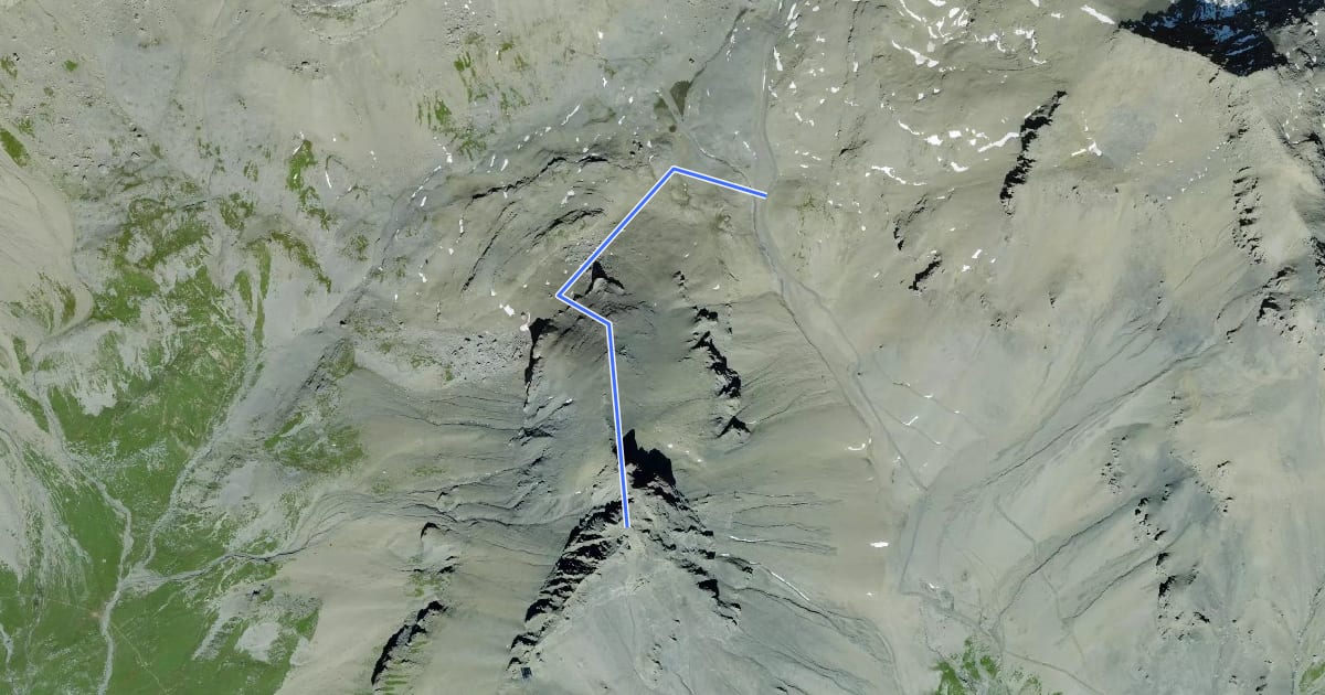 Маршрут Tubang route на спутниковом снимке