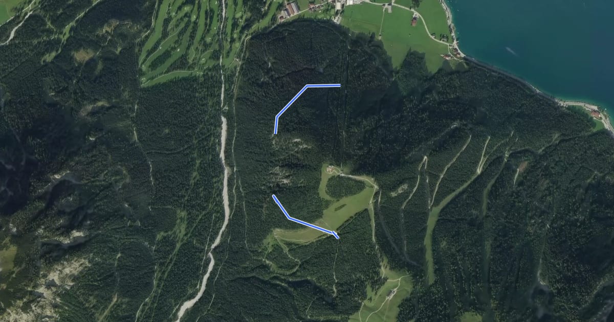Маршрут Tunnelweg на спутниковом снимке