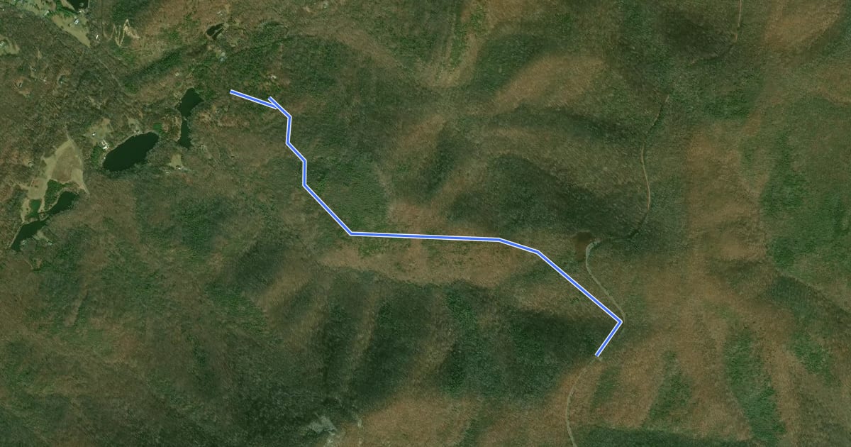 Маршрут Turk Gap Trail на спутниковом снимке
