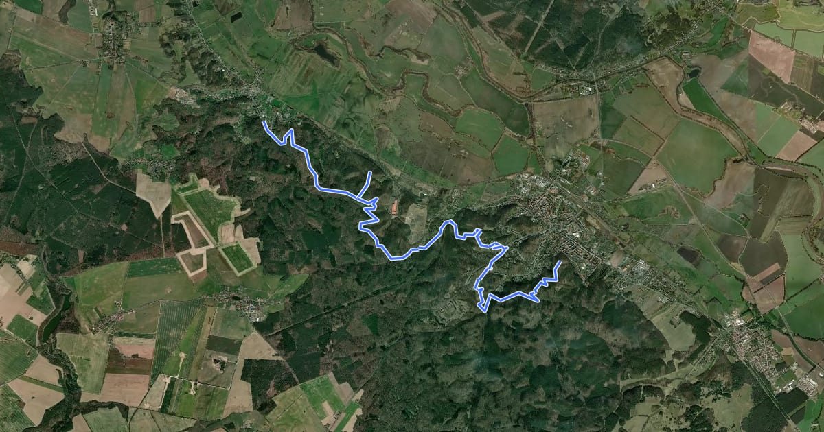Маршрут Turmwanderweg на спутниковом снимке