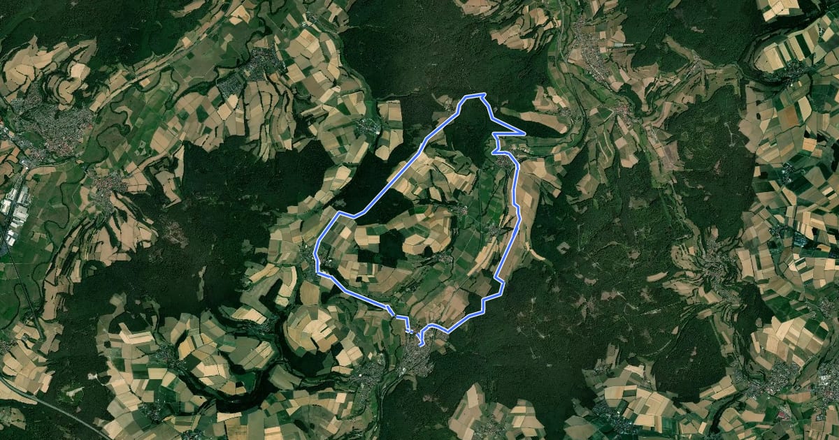 Маршрут Turmweg на спутниковом снимке