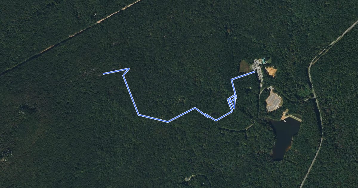 Маршрут Turnback Trail на спутниковом снимке