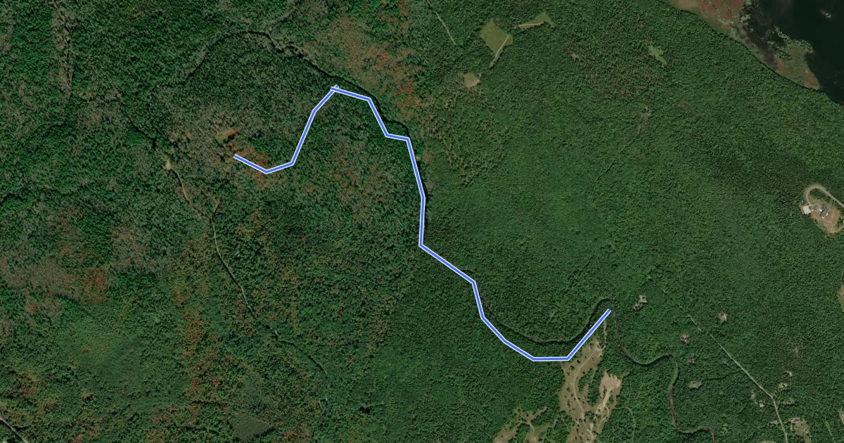 Маршрут Turner Falls Trail на спутниковом снимке