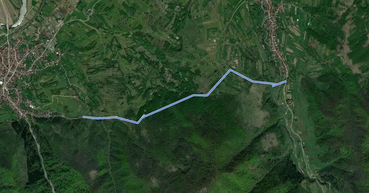 Маршрут Turnu Roșu - Sebeșul de Jos на спутниковом снимке