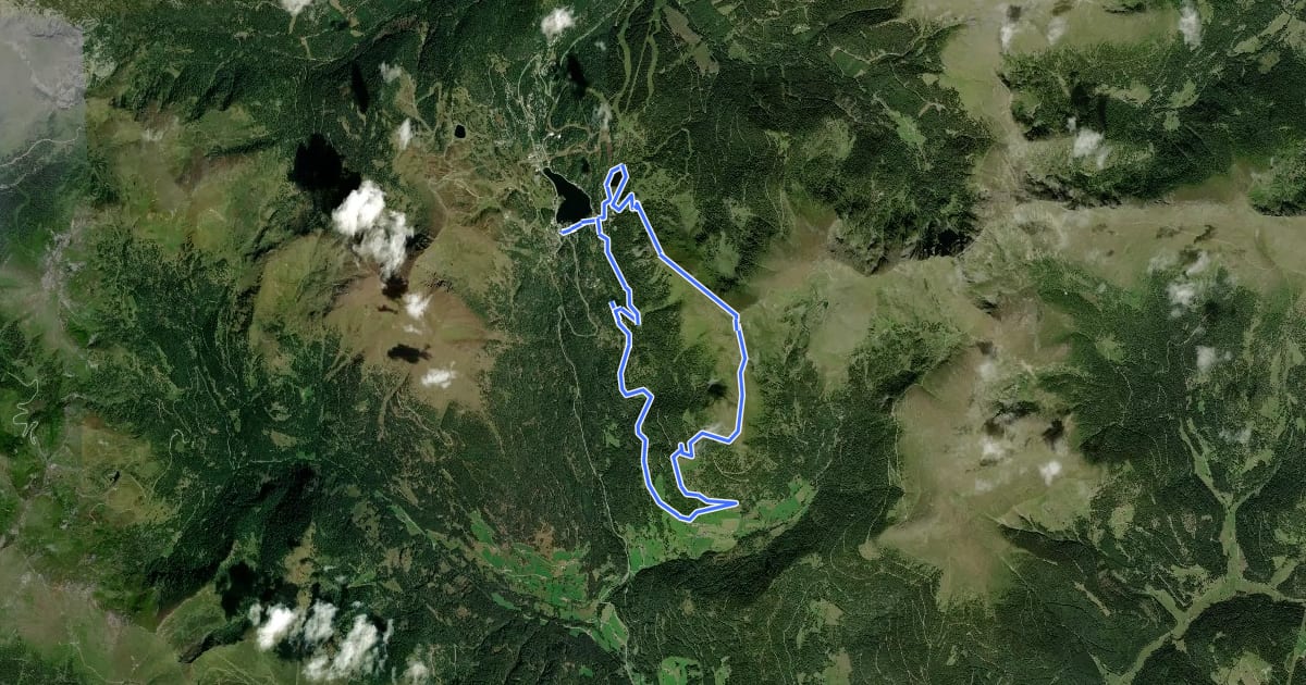 Маршрут Turracher Seen- und Berge-Runde на спутниковом снимке