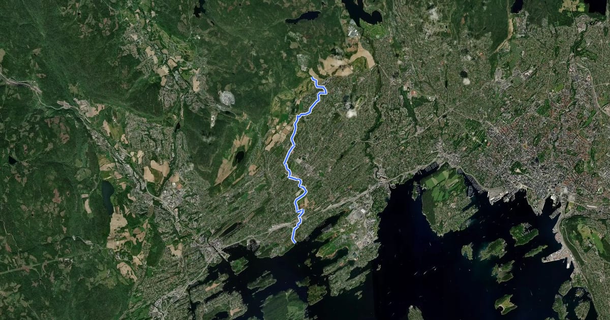 Маршрут Turvei I1: Plathebukta-Nordli (Ankerveien) на спутниковом снимке