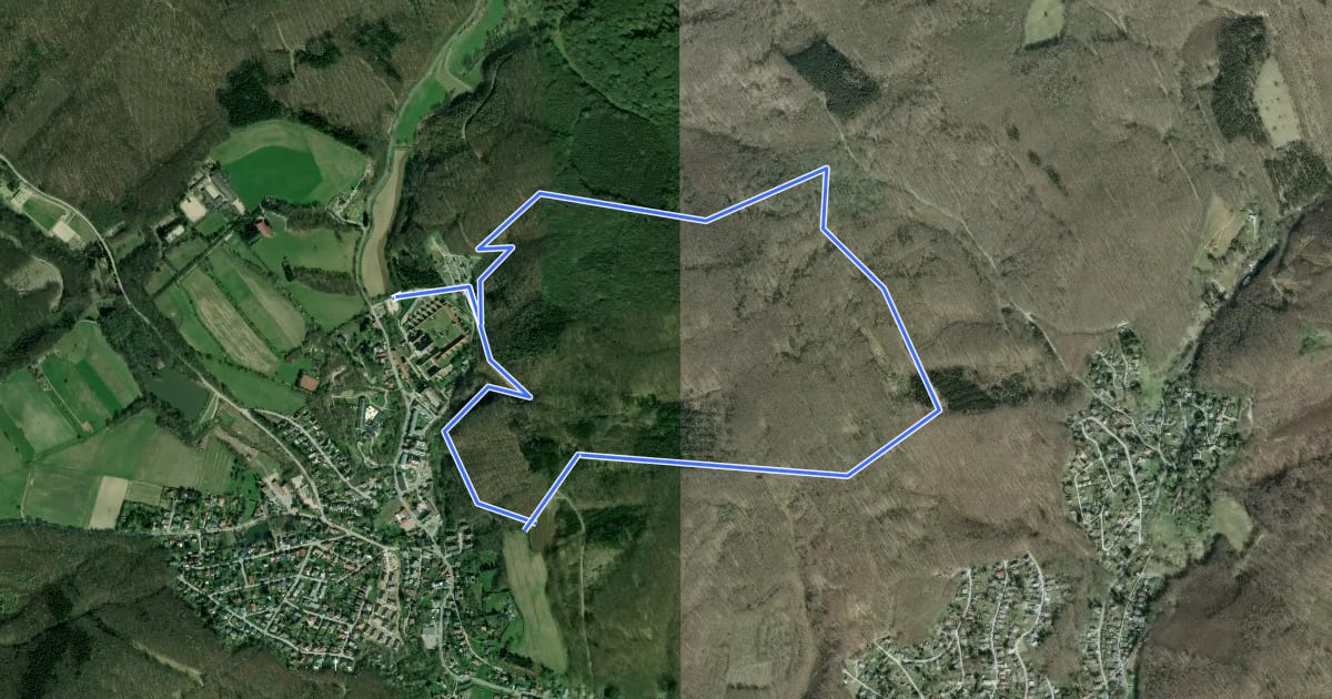 Маршрут >>Tut gut<< Route 1 Mauerbach на спутниковом снимке