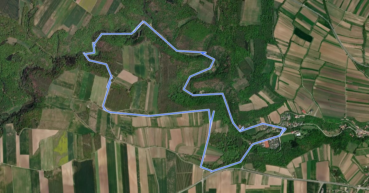 Маршрут Tut gut Route 2 на спутниковом снимке