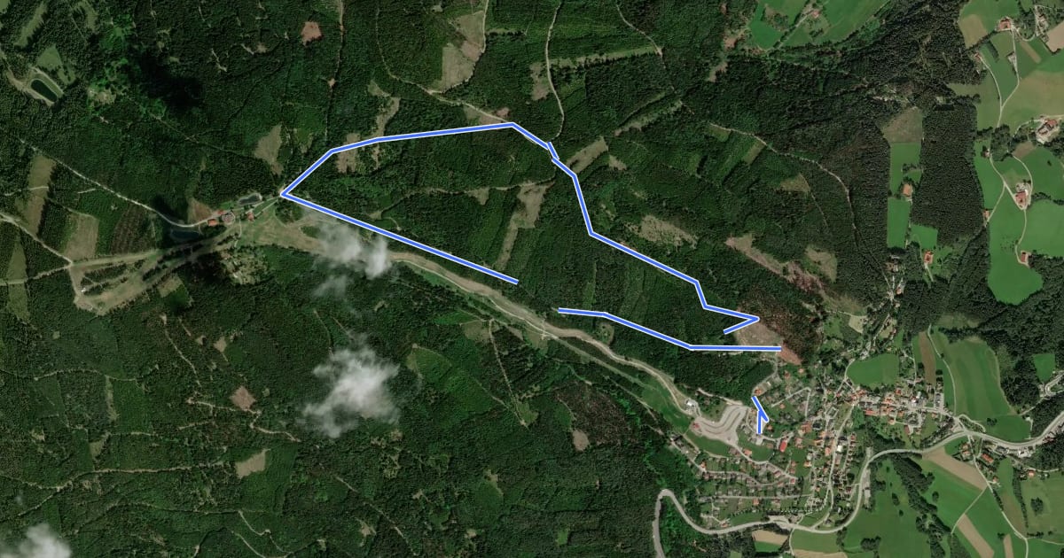 Маршрут tut gut Route 2 Mönichkirchen на спутниковом снимке