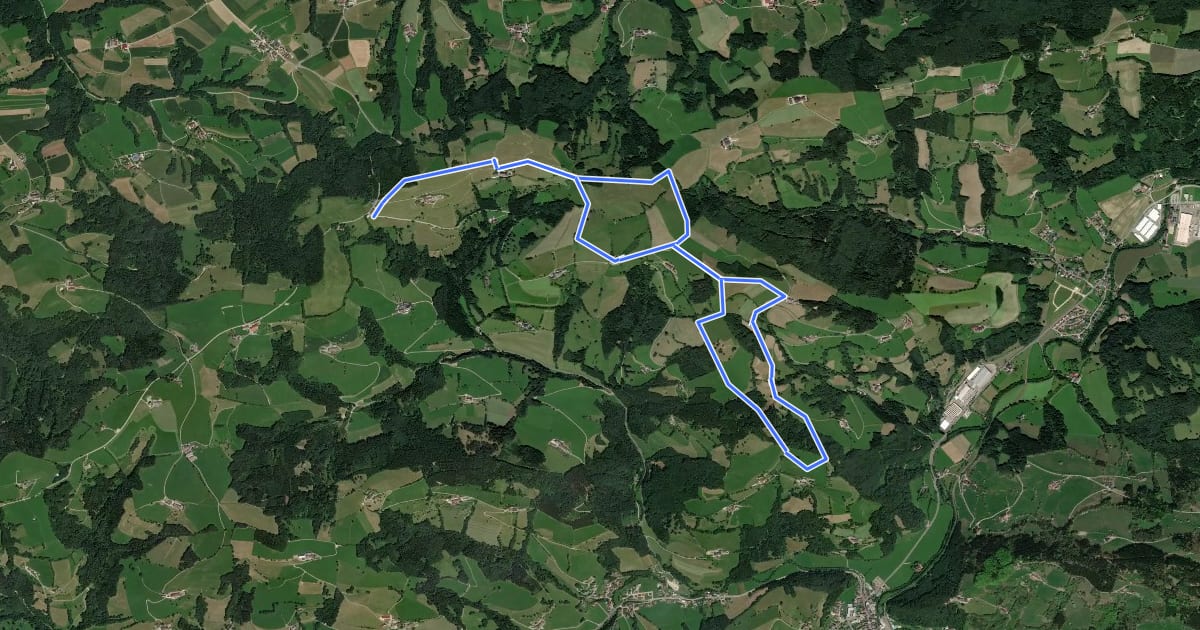 Маршрут tut gut Route 2 (Randegg) на спутниковом снимке