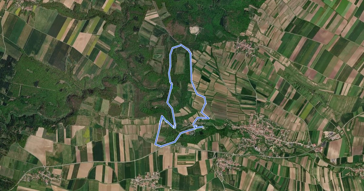 Маршрут Tut gut Route 3 на спутниковом снимке
