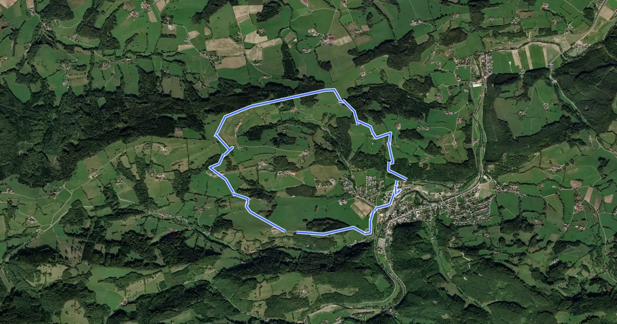 Маршрут tut gut Route 3 на спутниковом снимке