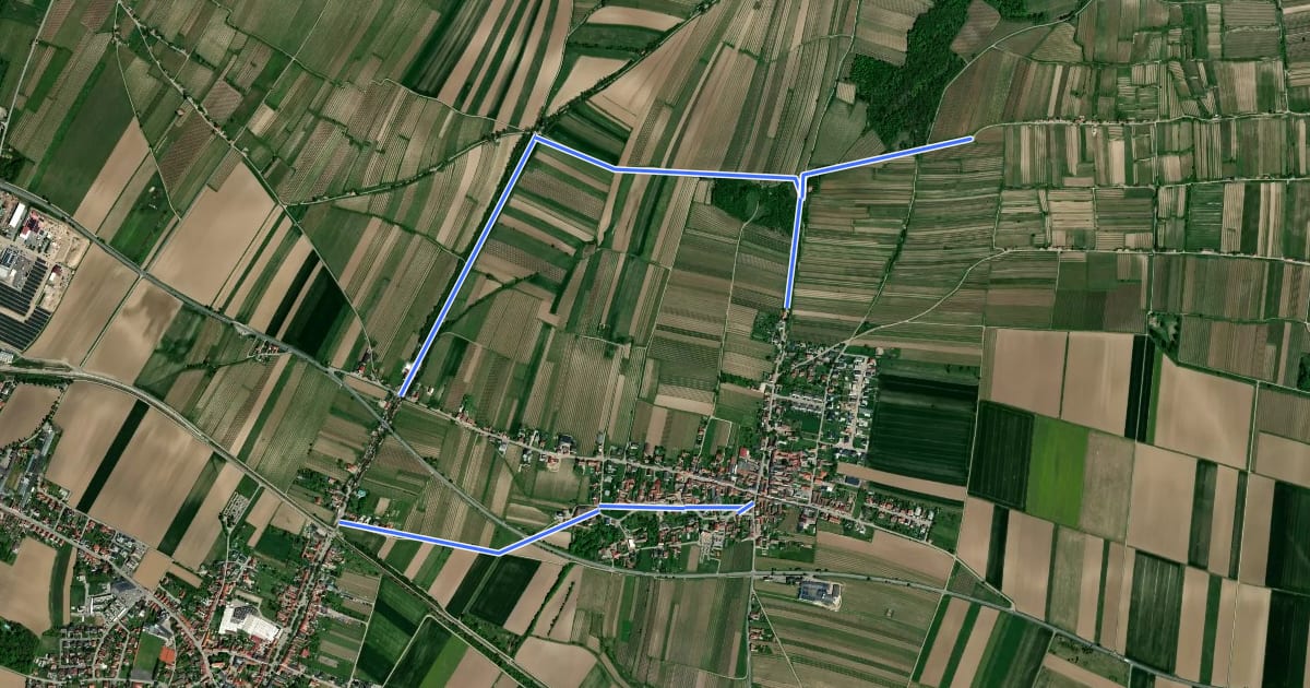 Маршрут >>Tut gut<< Route 3 Grafenegg на спутниковом снимке