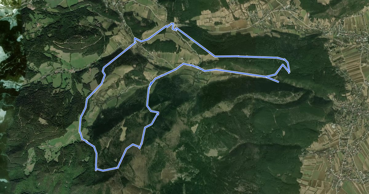 Маршрут tut gut Route 4: Grablinger Tour на спутниковом снимке