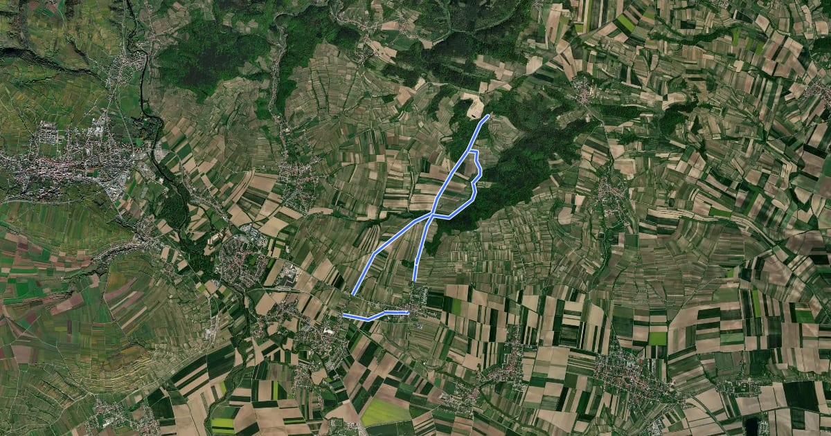 Маршрут >>Tut gut<< Route 4 Grafenegg на спутниковом снимке