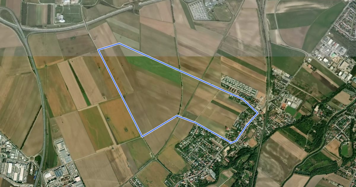 Маршрут tut gut Schritteweg Lanzendorf на спутниковом снимке