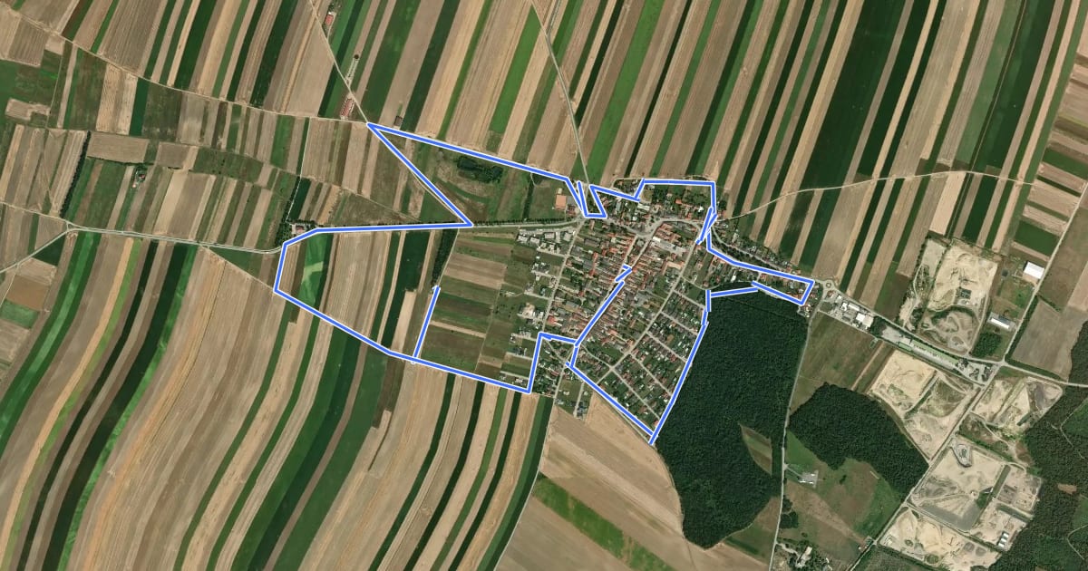 Маршрут tut gut Schritteweg Rauchewarth на спутниковом снимке