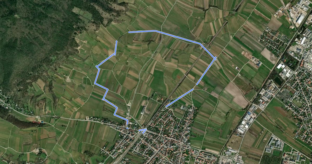 Маршрут tut-gut-Wanderweg Pfaffstätten Route 1 на спутниковом снимке