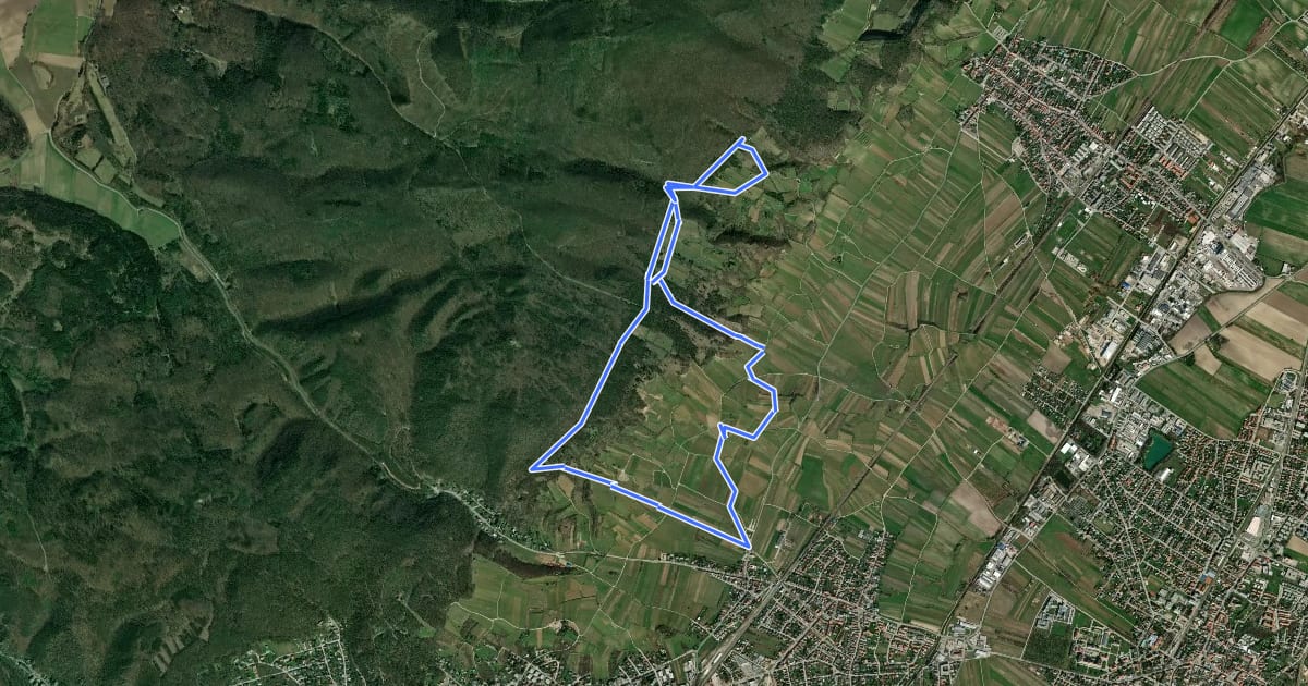 Маршрут tut-gut-Wanderweg Pfaffstätten Route 2 на спутниковом снимке