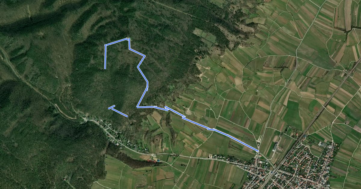 Маршрут tut-gut-Wanderweg Pfaffstätten Route 3 на спутниковом снимке