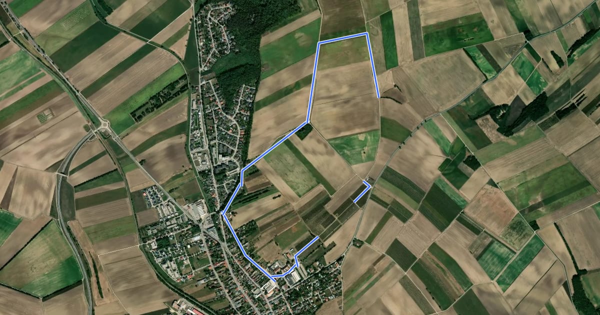 Маршрут tutgut-Wanderweg Route 1 на спутниковом снимке