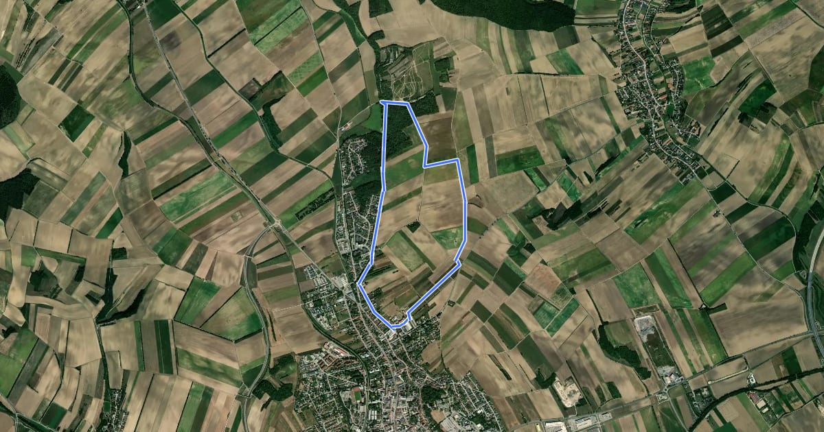 Маршрут tutgut-Wanderweg Route 2 на спутниковом снимке