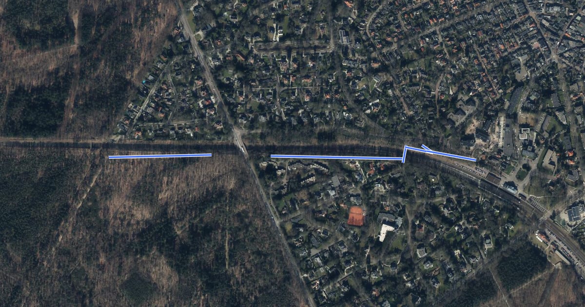 Маршрут TVP 09 OV-route Baarn на спутниковом снимке