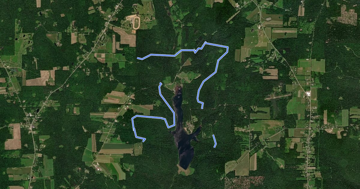Маршрут Two Mile - Inner Loop на спутниковом снимке