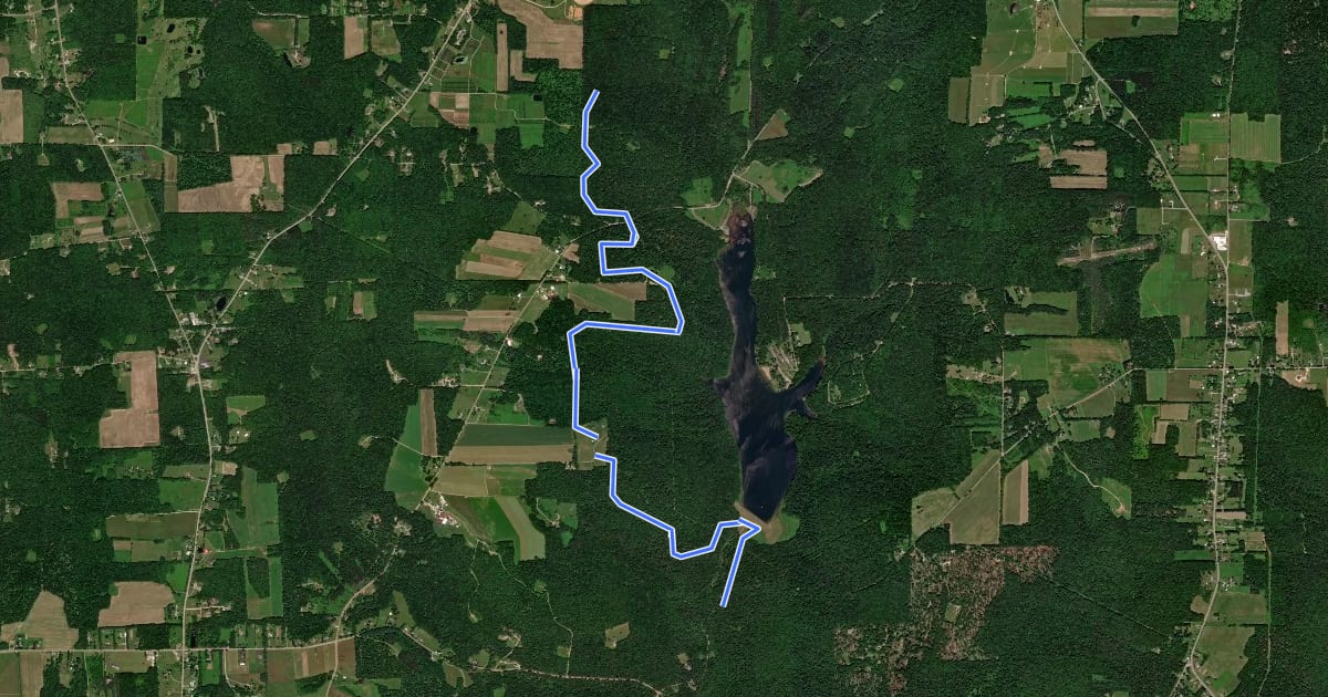 Маршрут Two Mile - Outer Loop на спутниковом снимке