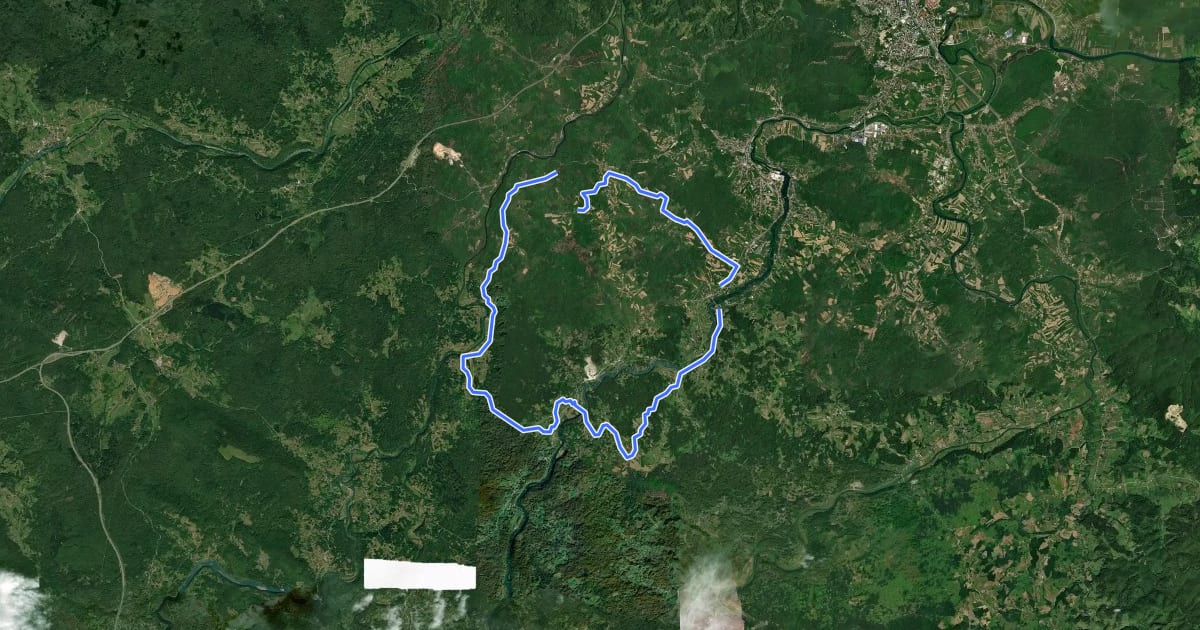 Маршрут TZKZ biciklistička ruta 2 на спутниковом снимке