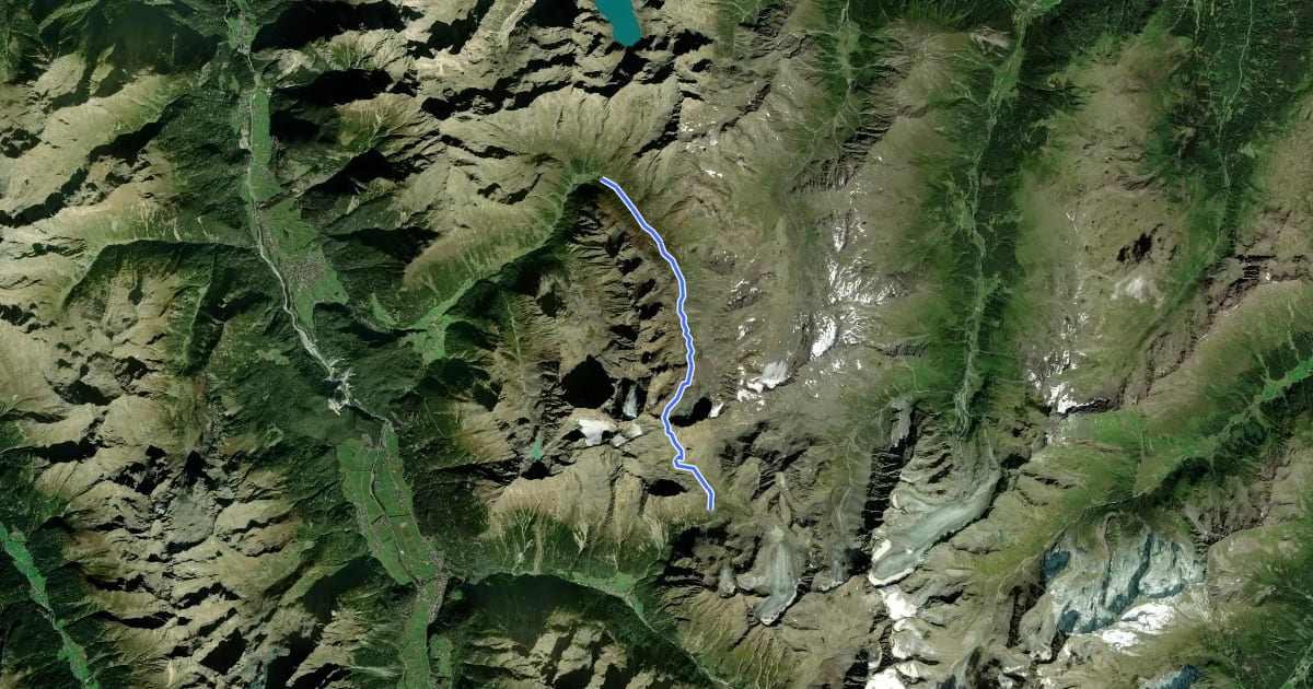 Маршрут Ötztal Trek Etappe 03 на спутниковом снимке