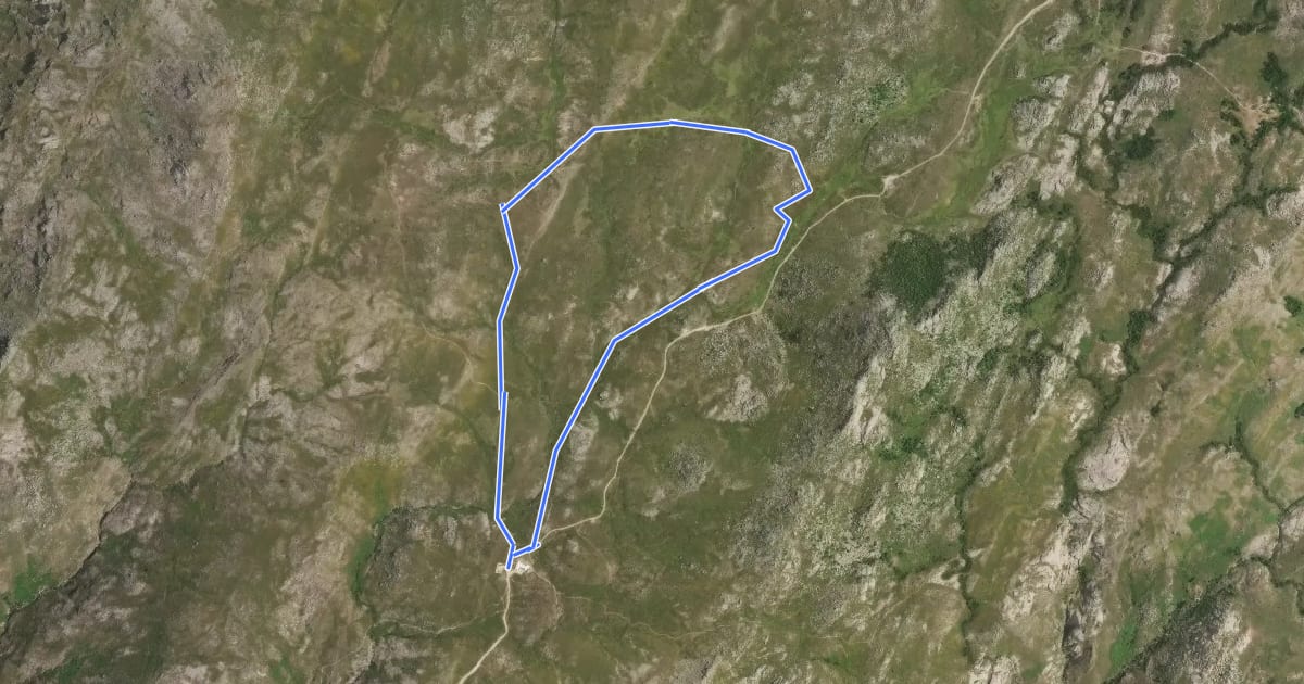 Маршрут U Cuscionu-Sentier de l’Eau на спутниковом снимке