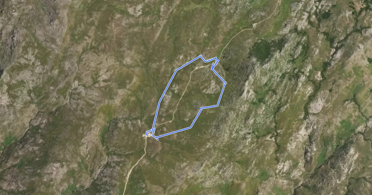 Маршрут U Cuscionu-Sentier de la Pierre на спутниковом снимке