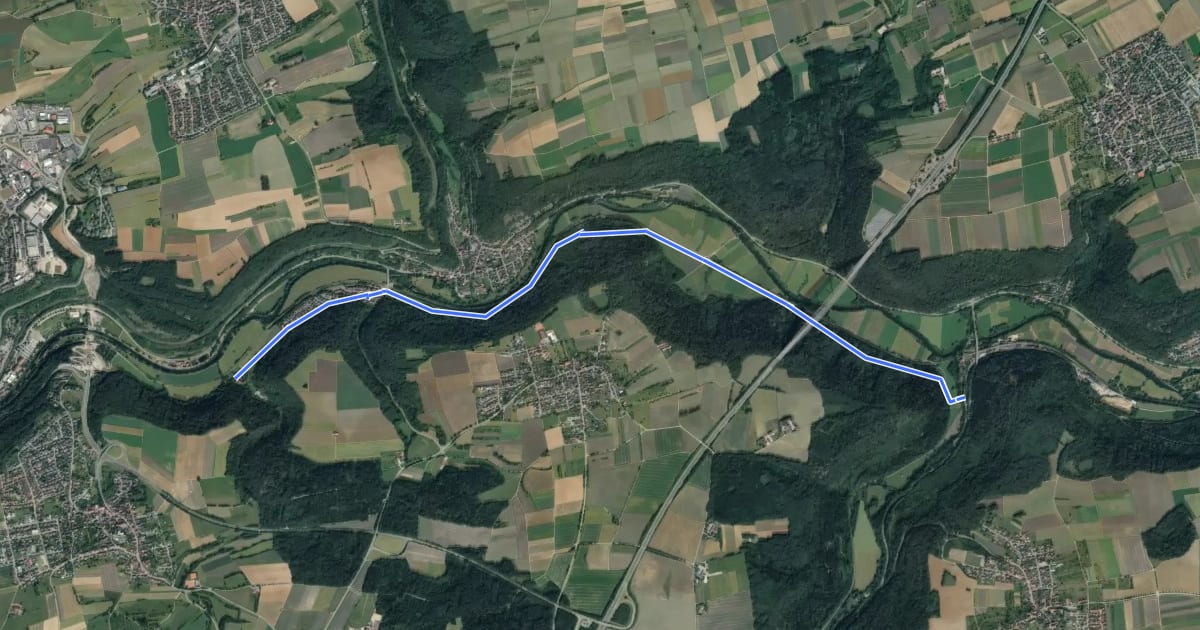 Маршрут Äußerer Alternativweg - Mühlen am Neckar - Weg-1 - Isenburg - Horb am Neckar - Mühlen am Neckar - Eyach на спутниковом снимке
