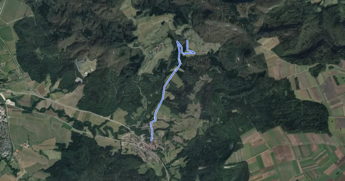 Маршрут Äußerer Zugangsweg - Naturschutzgebiet - Schlatt на спутниковом снимке