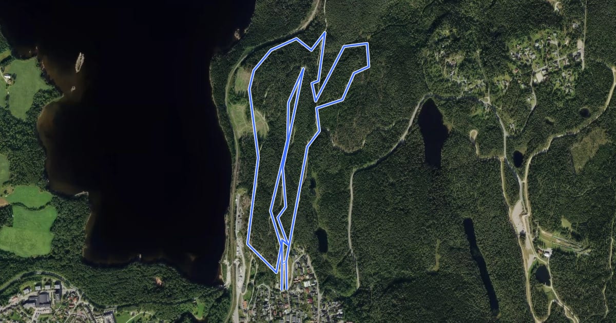 Маршрут UB Cup Langsetløkka на спутниковом снимке